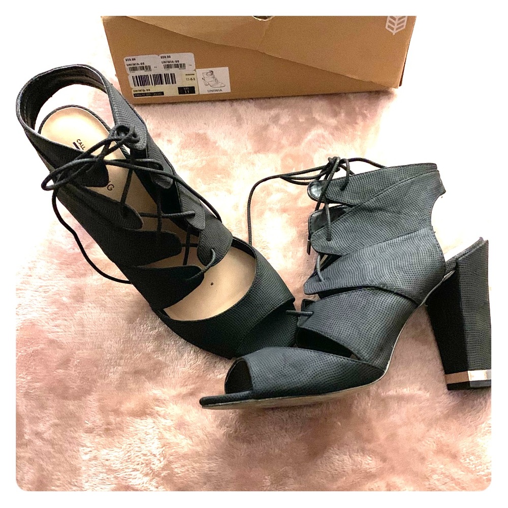 Black call it spring heels. Like new !